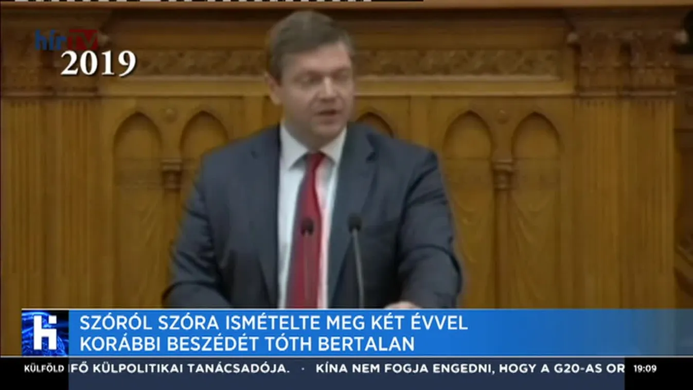 Szóról szóra ismételte meg kétéves beszédét