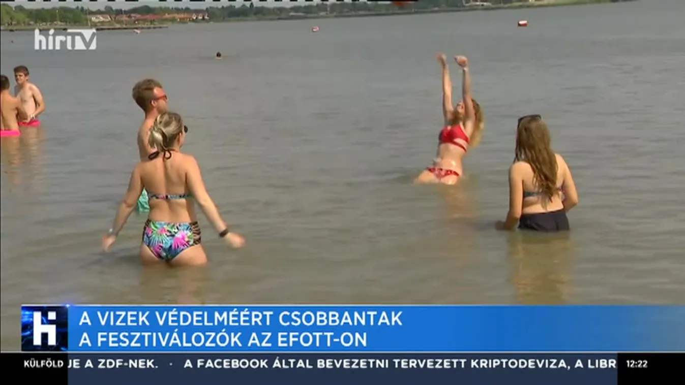A vizek védelméért csobbantak a fesztiválozók az EFOTT-on