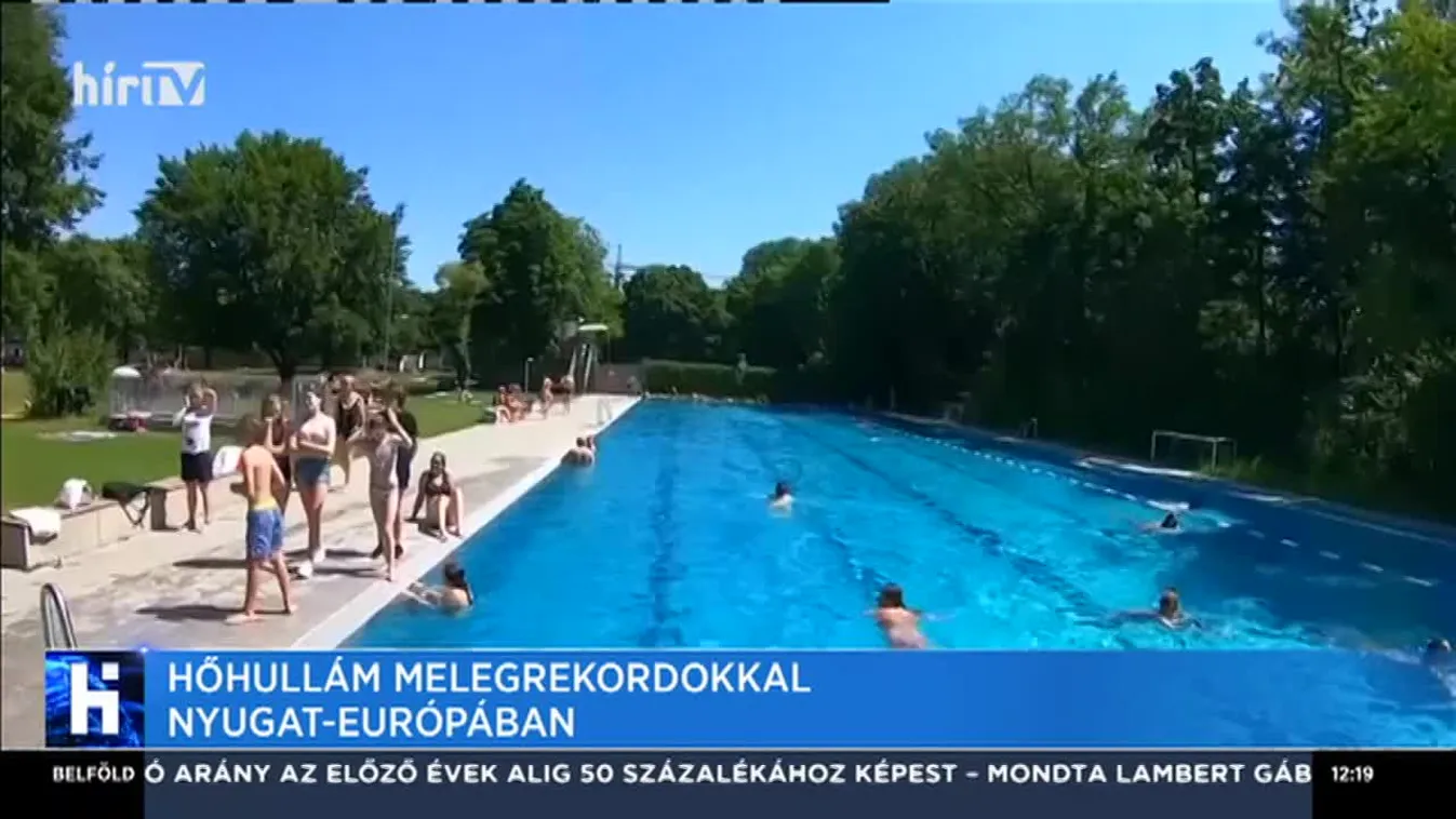 Hőhullám melegrekordokkal Nyugat-Európában