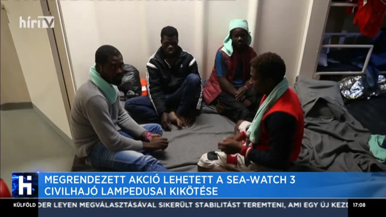 Megrendezett akció lehetett a Sea-watch 3 civilhajó kikötése Lampedusaban