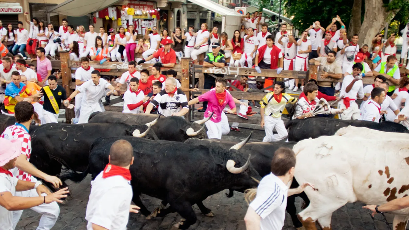 Megkezdődött Pamplonában a bikafuttatásokról híres San Fermín-ünnep