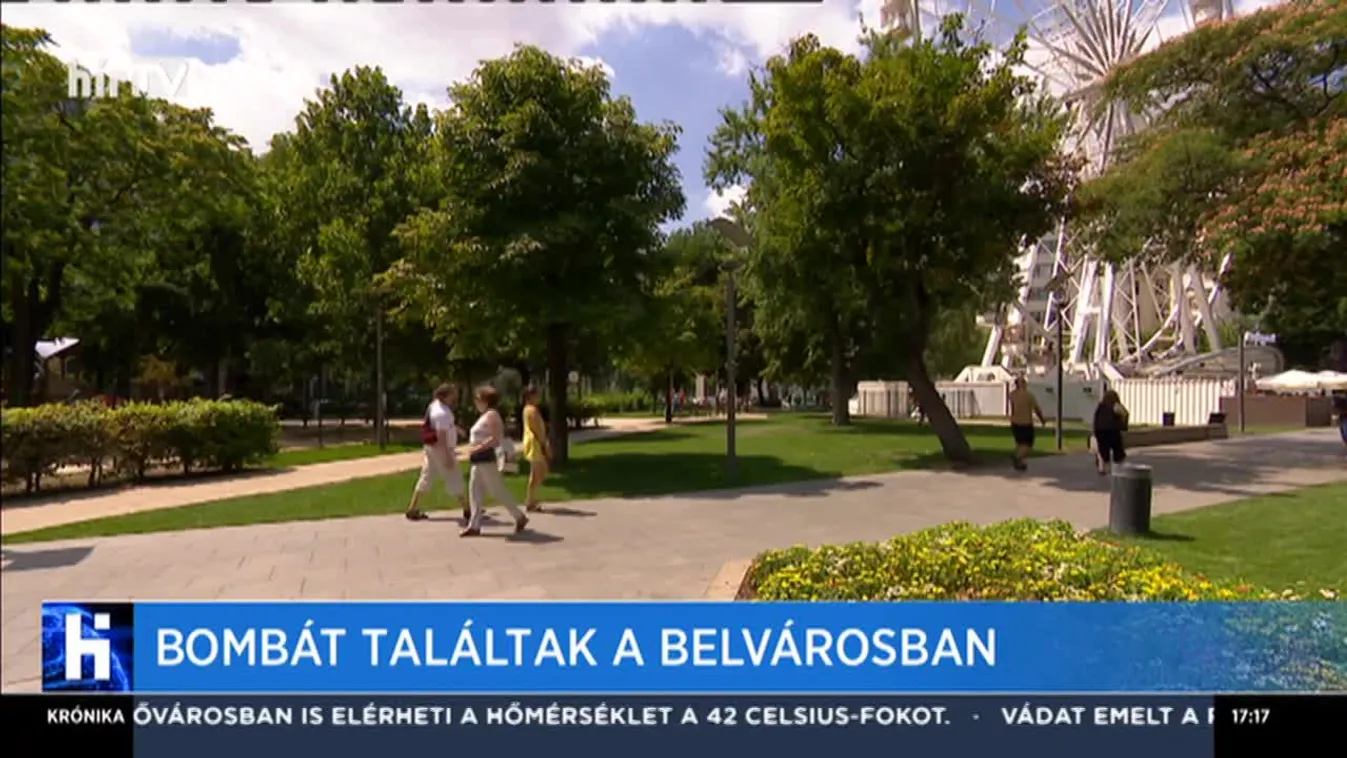 Bombát találtak a belvárosban