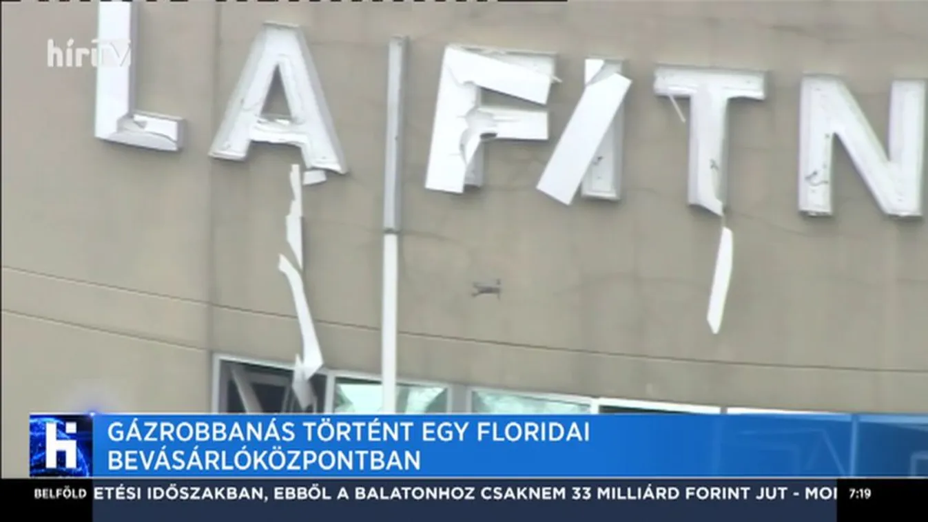 Gázrobbanás történt egy floridai bevásárlóközpontban