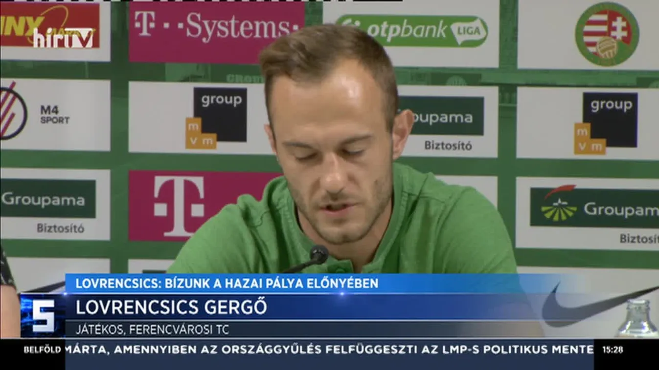 Lovrencsics: Bízunk a hazai pálya előnyében