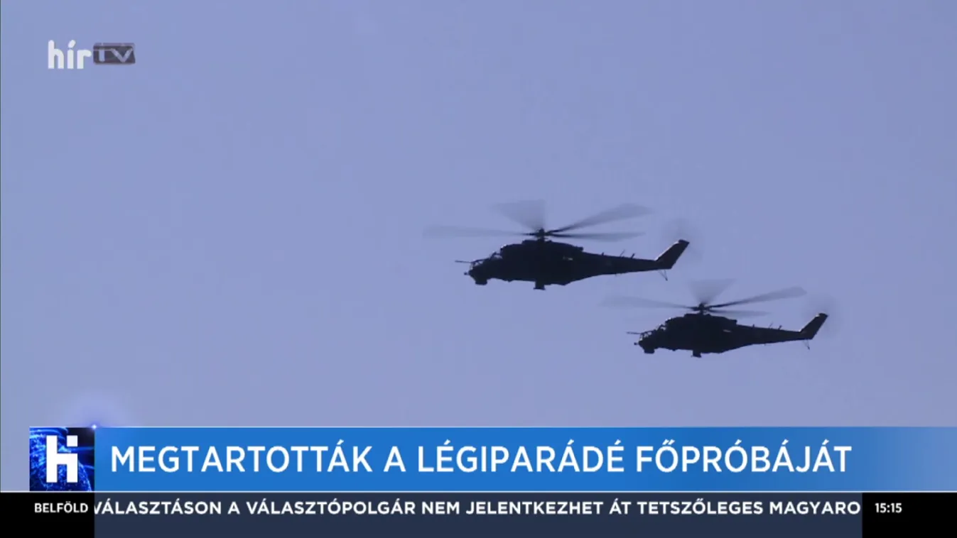 Megtartották a légiparádé főpróbáját
