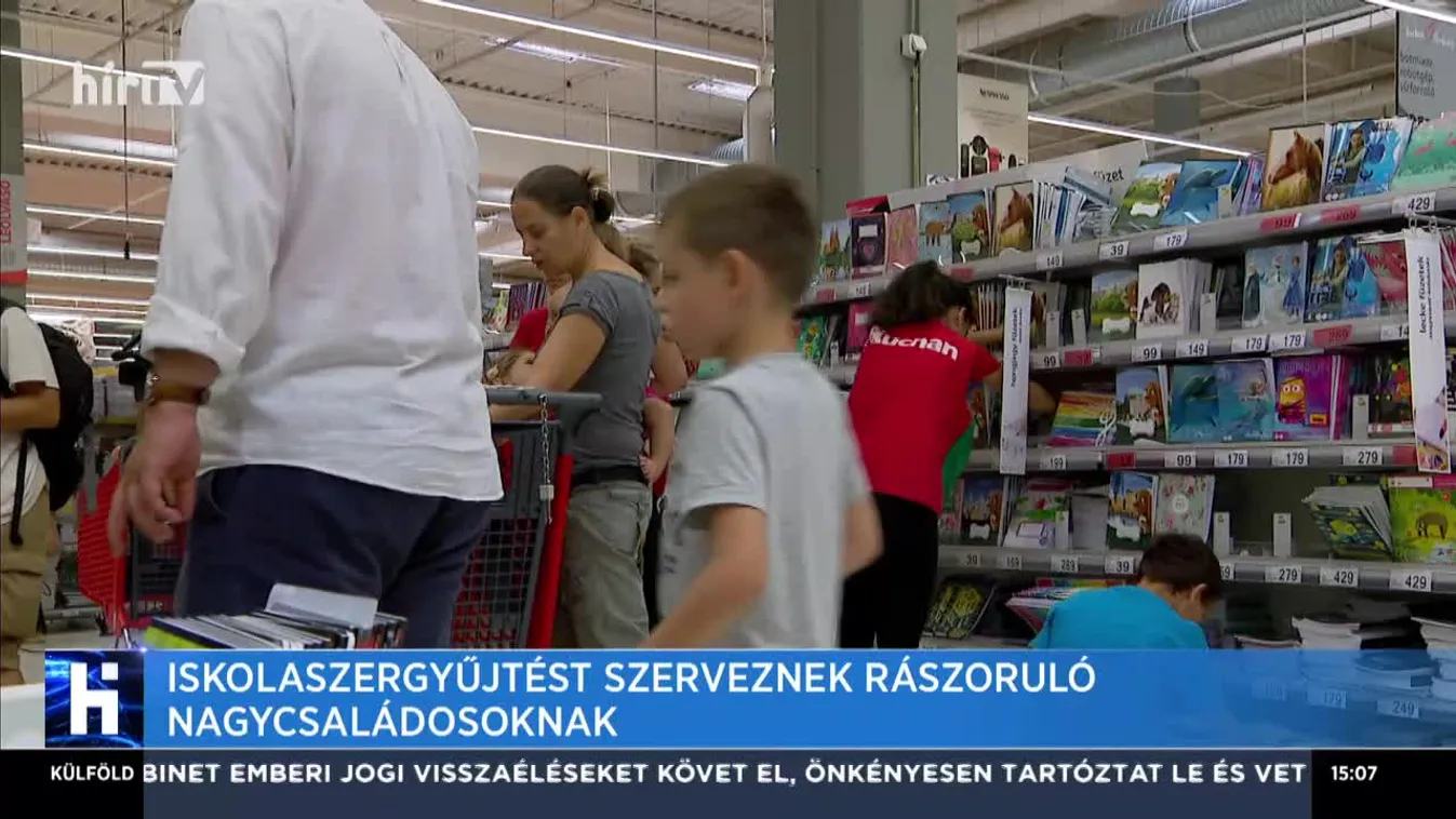 Tanszergyűjtést szerveznek rászoruló nagycsaládosoknak