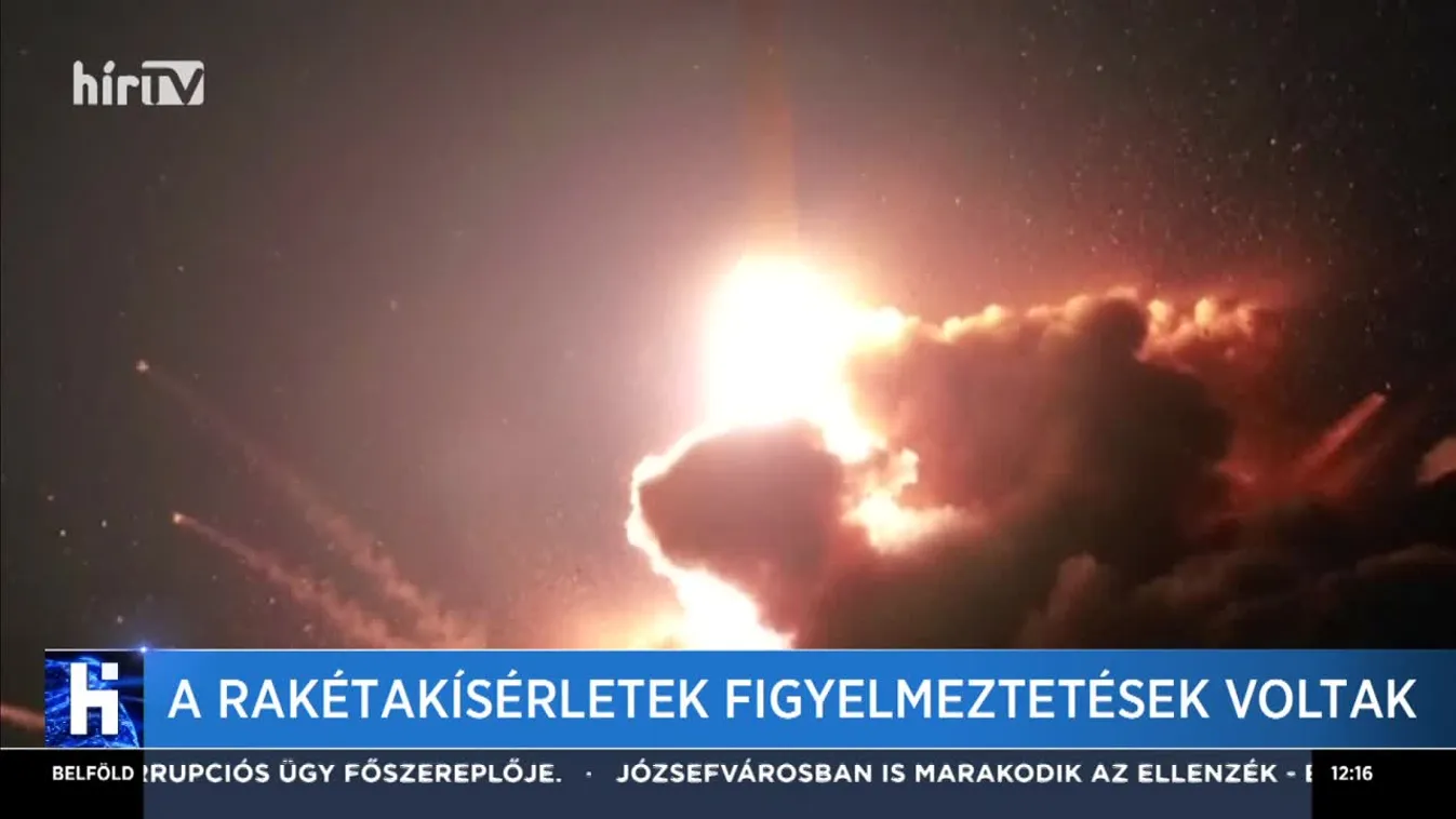 A rakétakísérletek figyelmeztetések voltak
