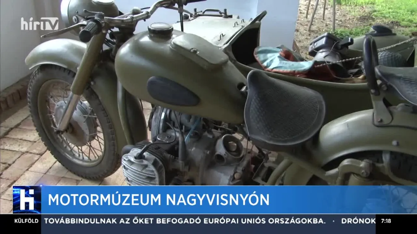 Eredeti második világháborús katonai motorokat állítottak ki Nagyvisnyón