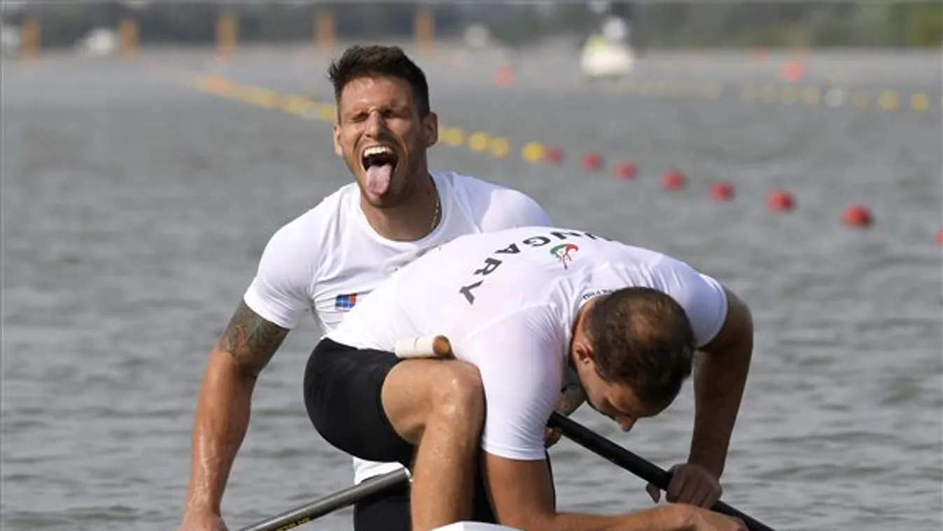 Hajdu Jonatán és Fekete Ádám ezüstérmet szerzett pénteken kenu kettes 500 méteren