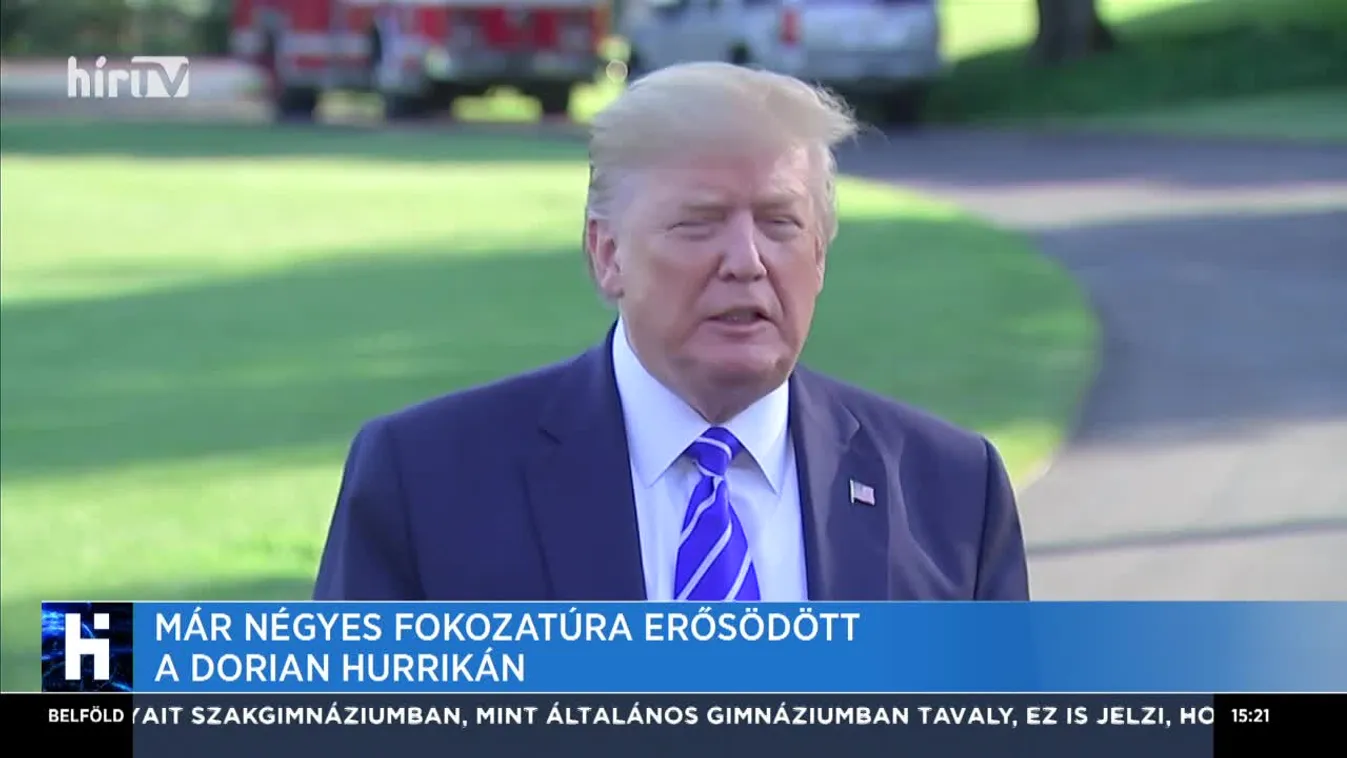 Már négyes fokozatúra erősödött a Florida felé közelítő Dorian hurrikán