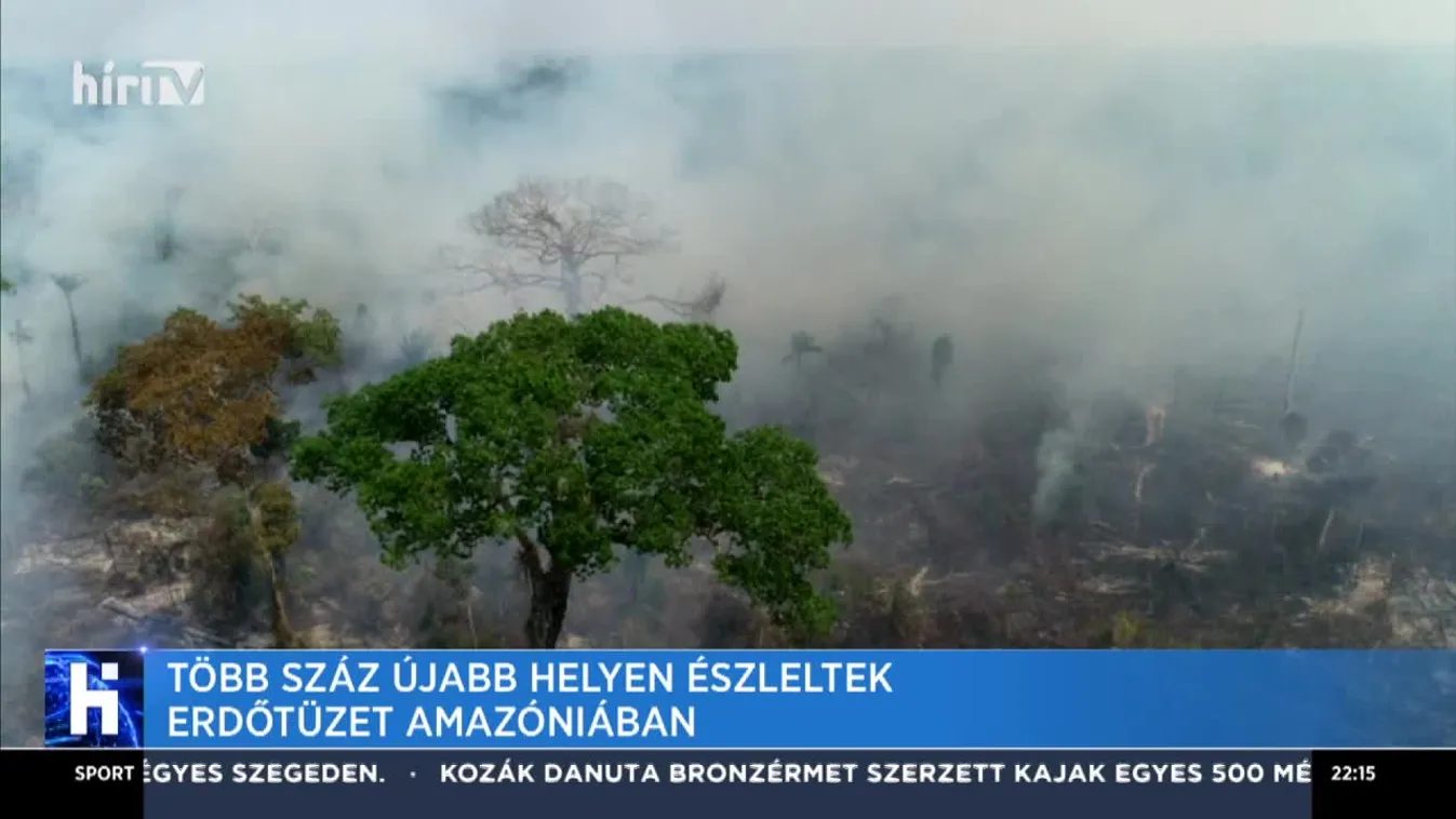 Több száz újabb helyen észleltek erdőtüzet Amazóniában