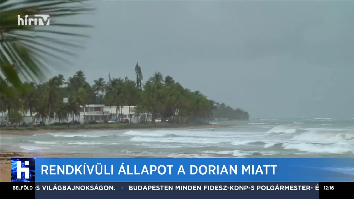Rendkívüli állapot a Dorián miatt