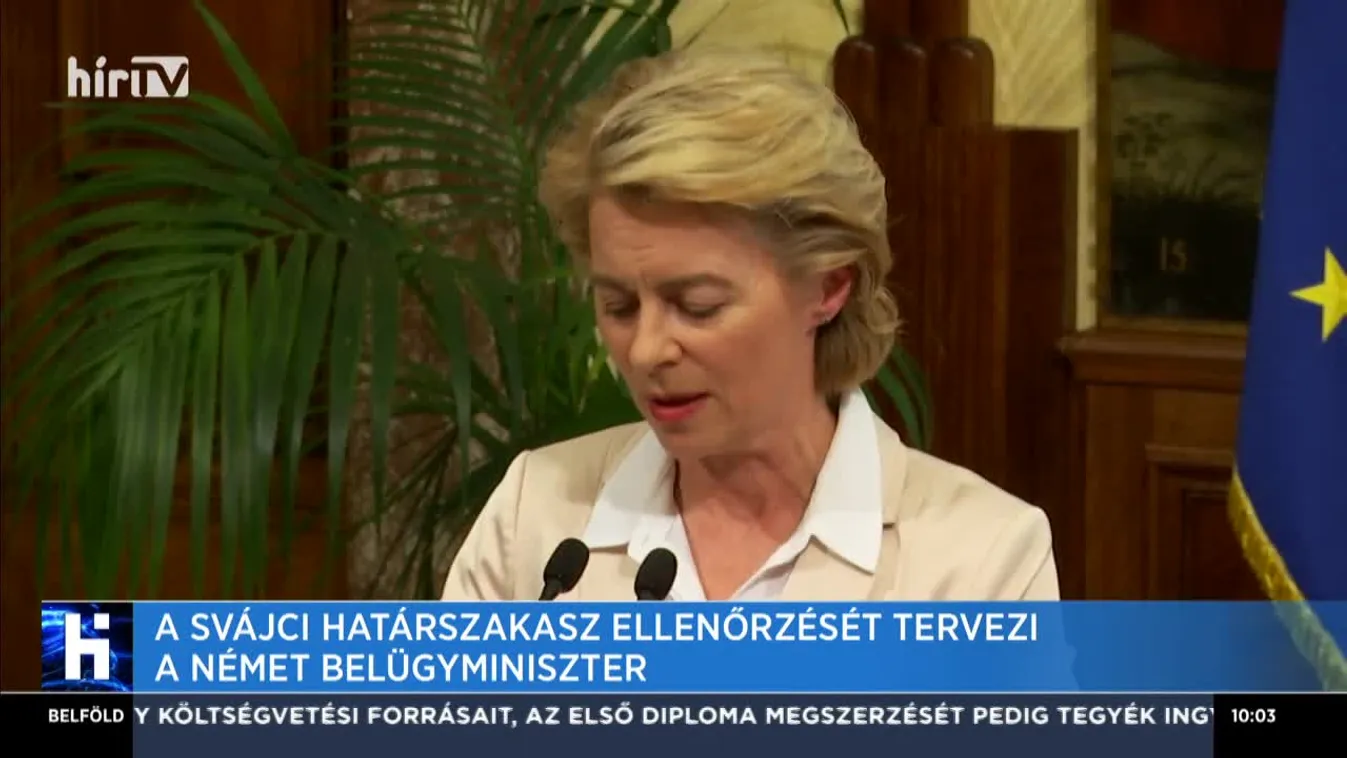 A svájci határszakasz ellenőrzését tervezi a német belügyminiszter