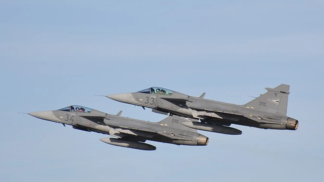 HM: Riasztották a Magyar Honvédség Gripenjeit