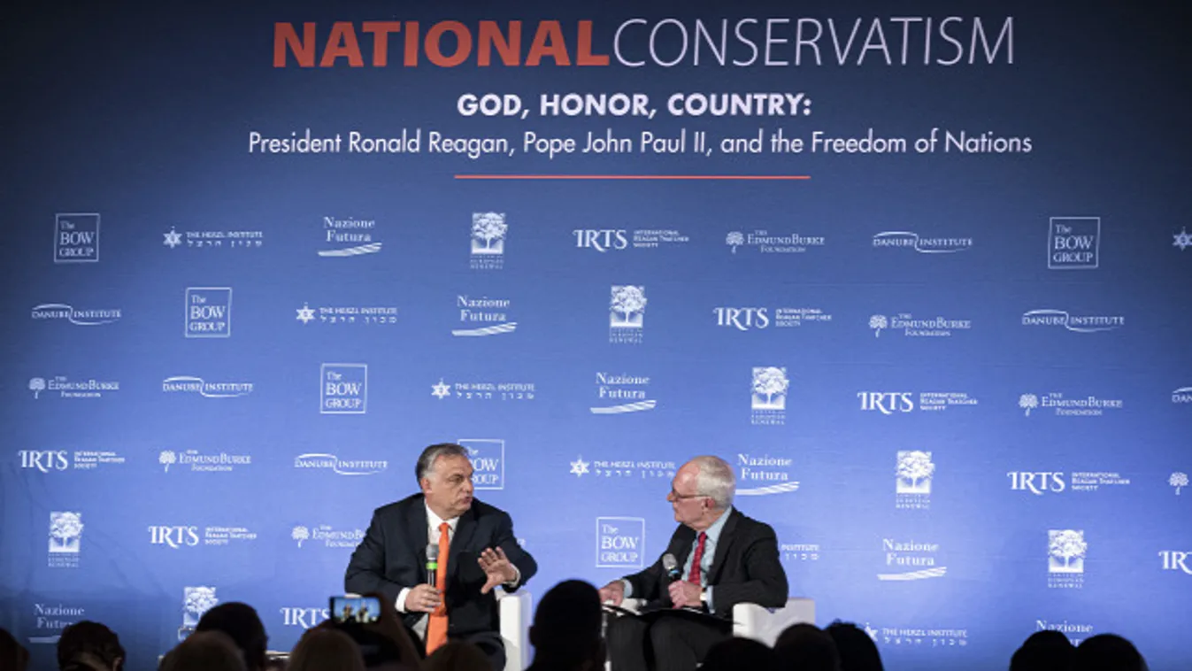 Beszélgetés Orbán Viktorral a Nemzeti Konzervativizmus című konferencián - ajánló