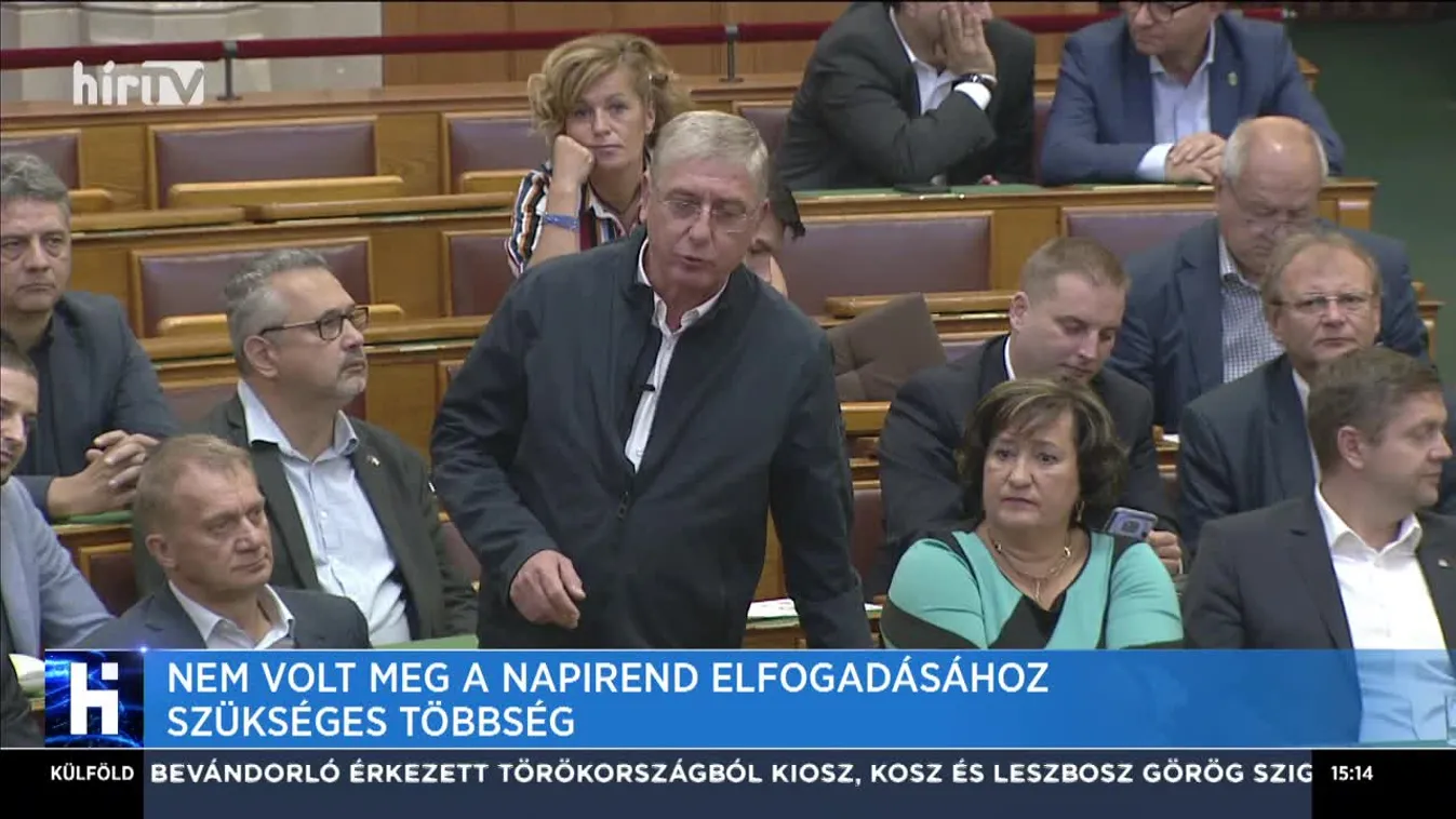 Nem volt meg a napirend elfogadásához szükséges többség