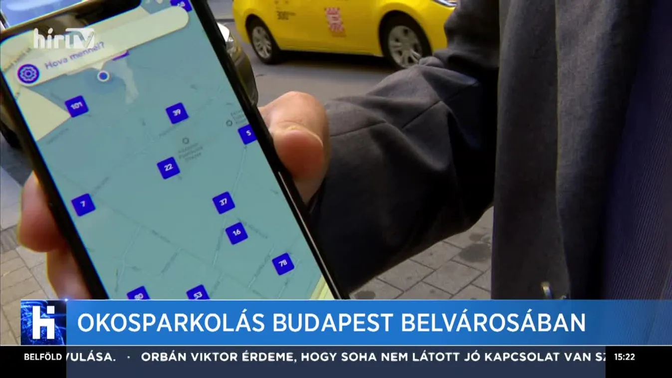 Okosparkolás Budapest belvárosában
