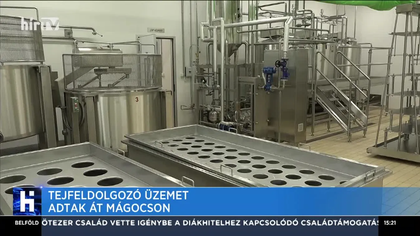 Tejfeldolgozó üzemet adtak át Mágocson