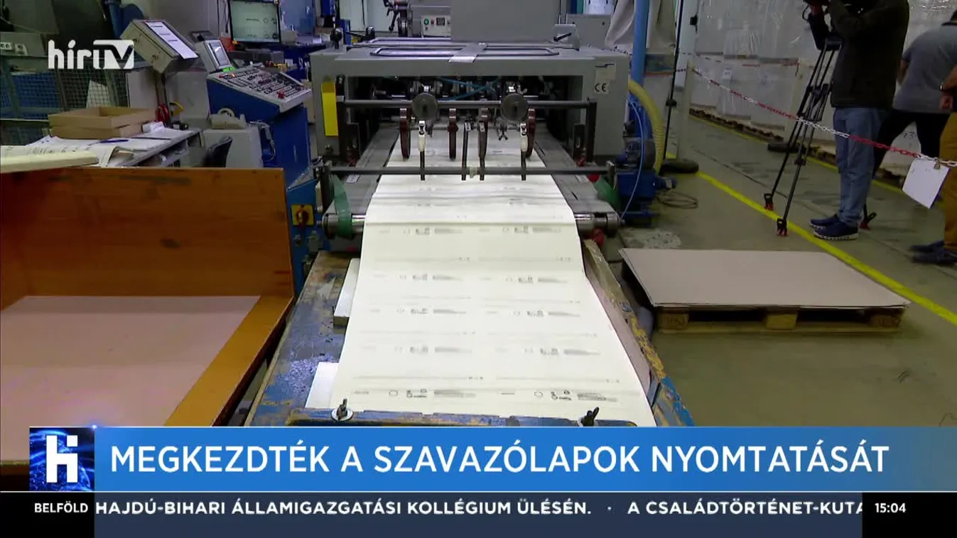 Megkezdték a szavazólapok nyomtatását