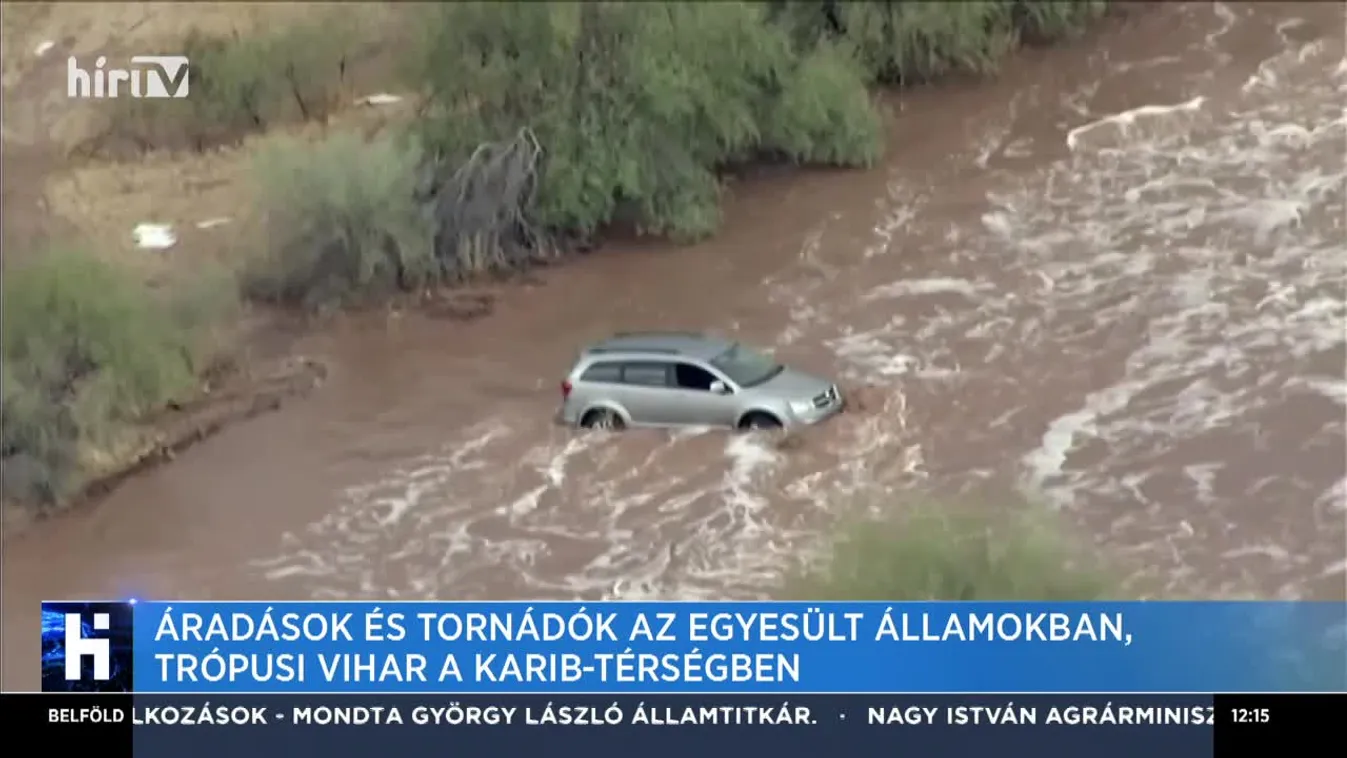 Áradások és tornádók az Egyesült Államokban, trópusi vihar a Karib-térségben