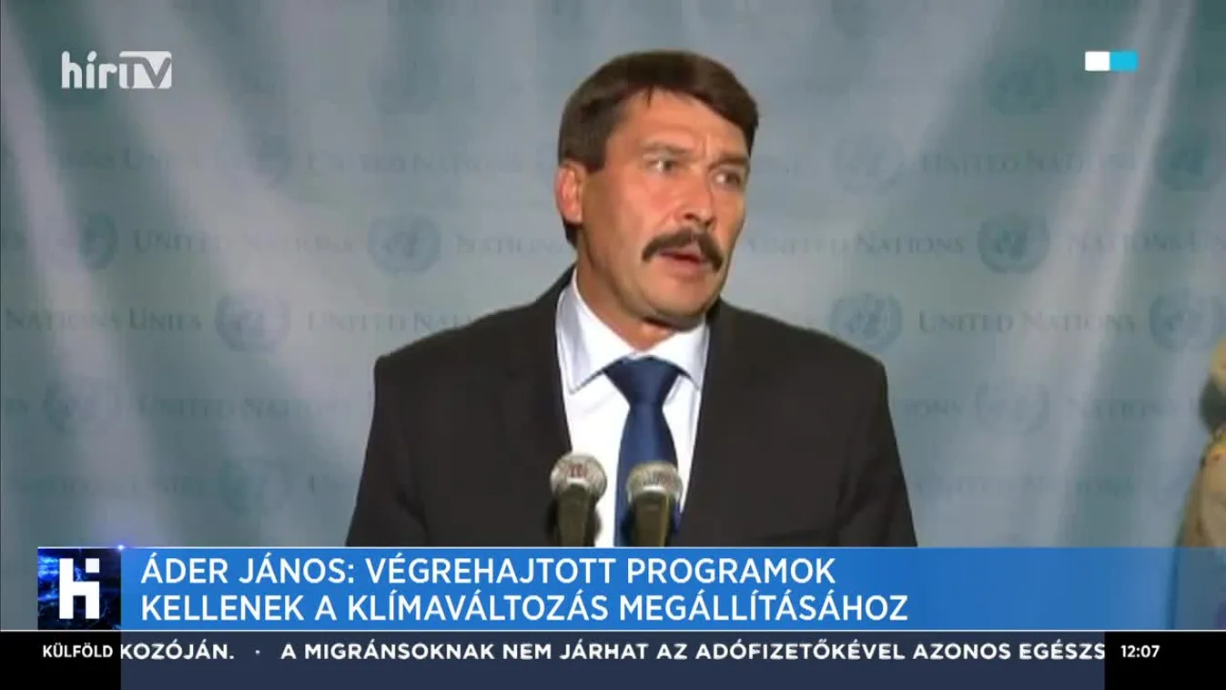 Áder János: Végrehajtott programok kellenek a klímaváltozás megállításához