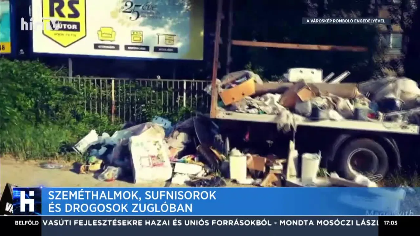 Szeméthalmok, sufnisorok és drogosok Zuglóban
