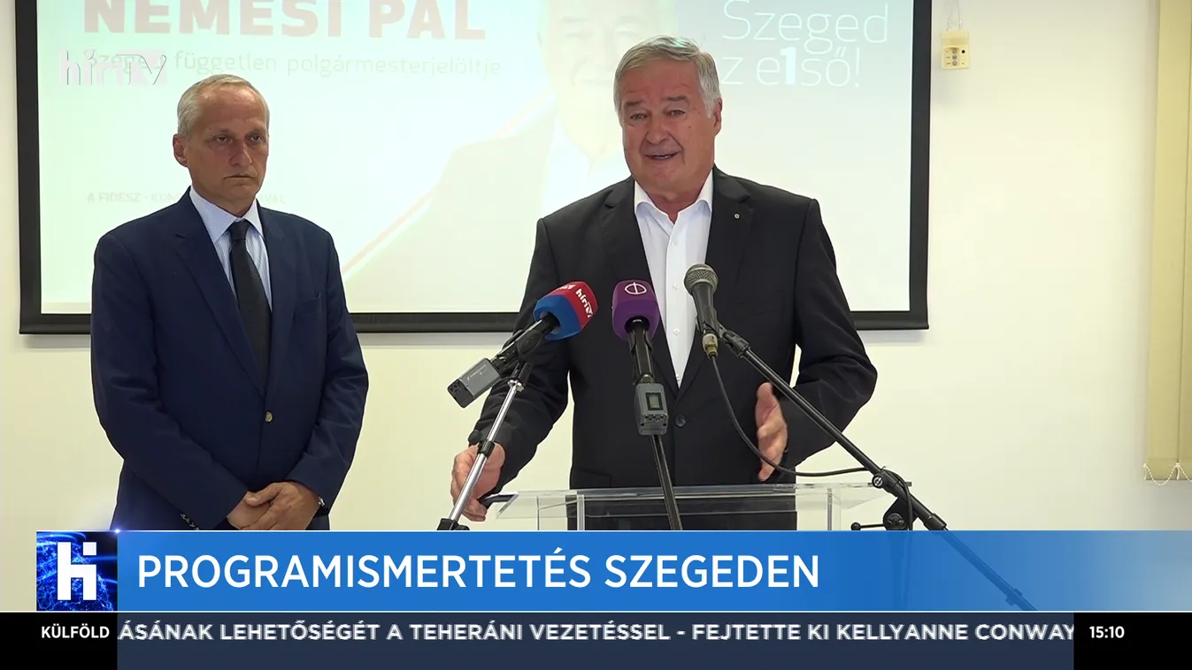 Szeged független polgármester-jelöltje programismertetőt tartott