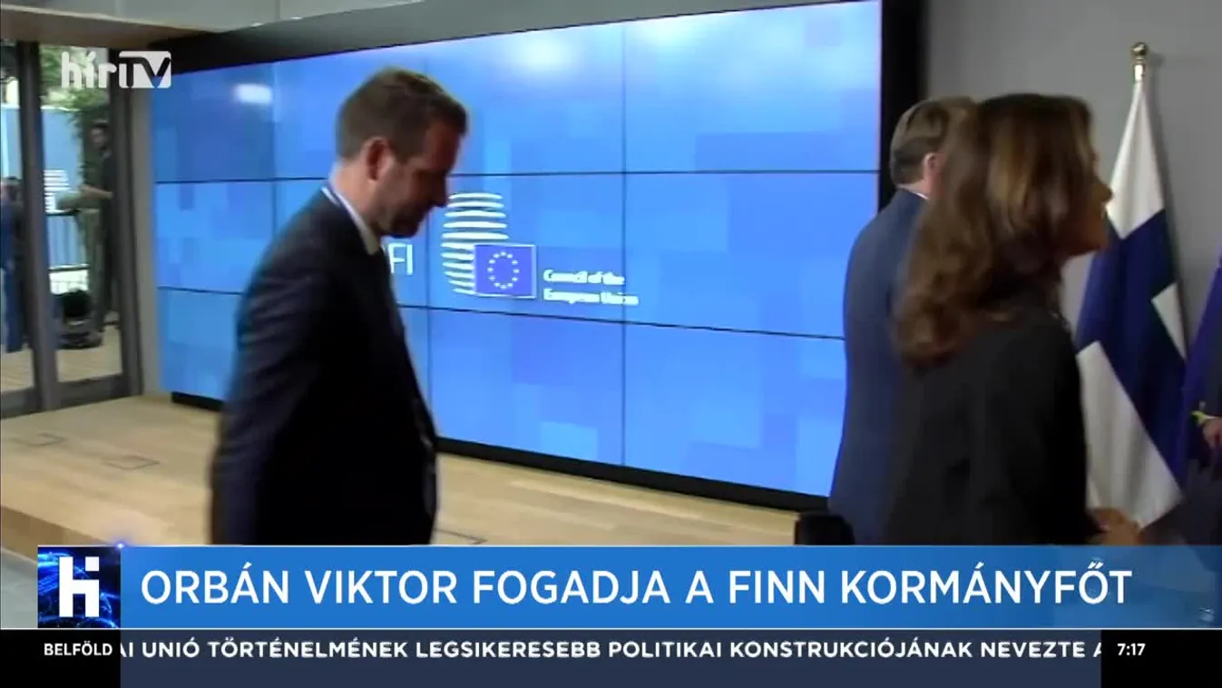 Orbán Viktor fogadja a finn kormányfőt