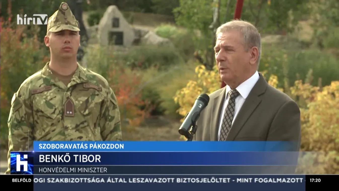 Szoboravatás Pákozdon