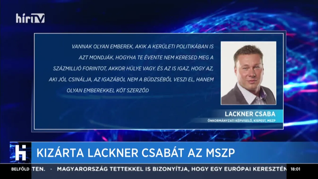 Kizárta Lackner Csabát az MSZP