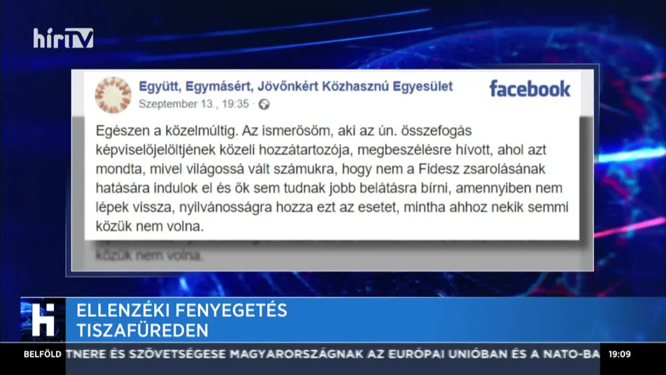Ellenzéki fenyegetés Tiszafüreden