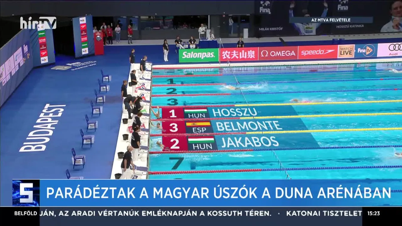 Parádéztak a magyar úszók a Duna Arénában