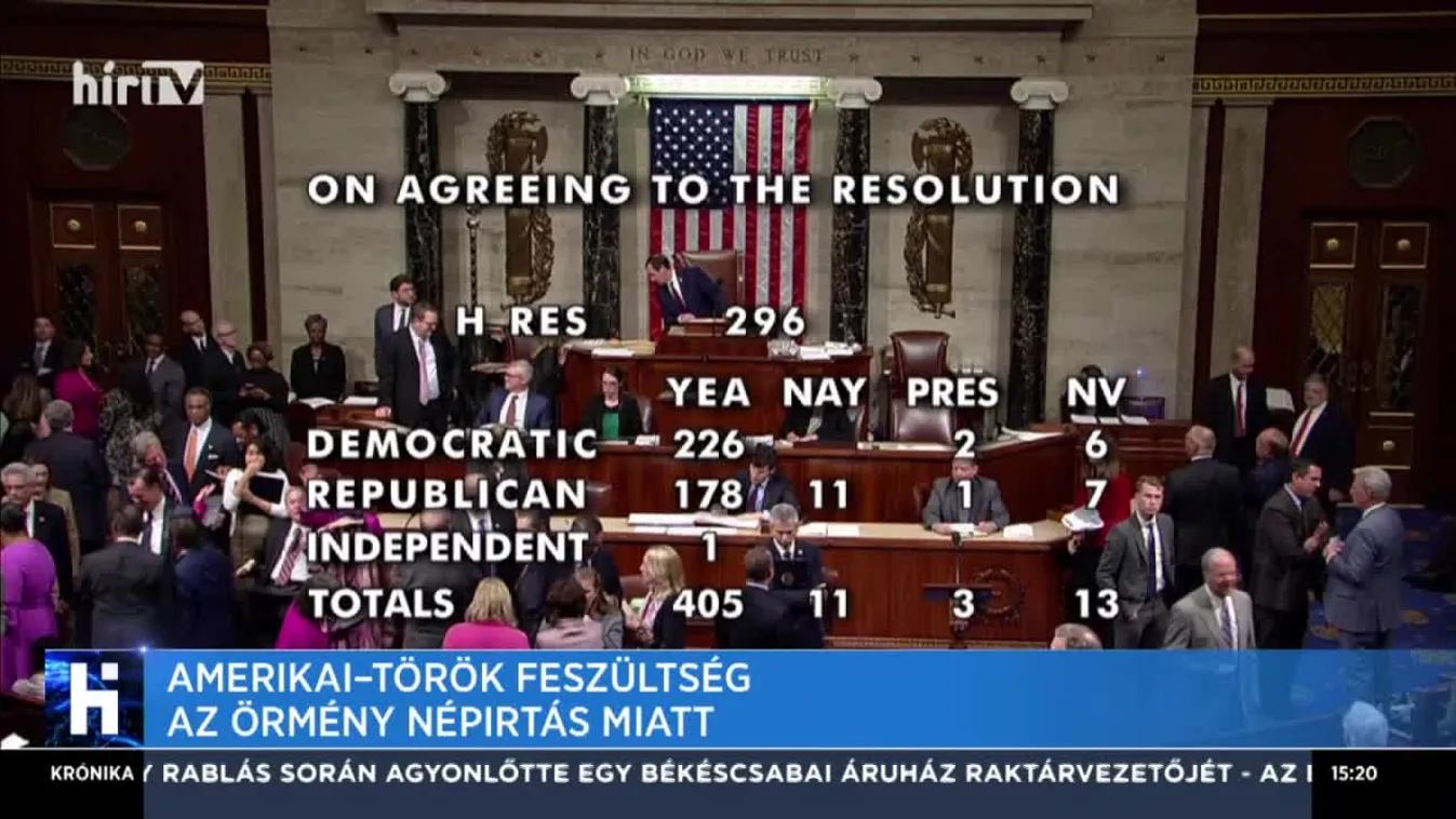 Amerikai-Török feszültség az örmény népirtás miatt