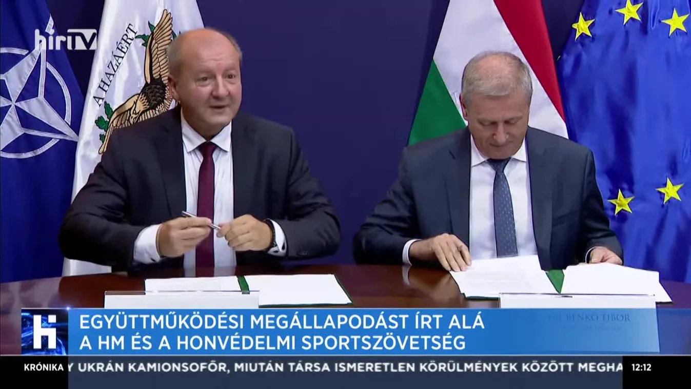 Együttműködési megállapodást írt alá a HM és Honvédelmi Sportszövetség