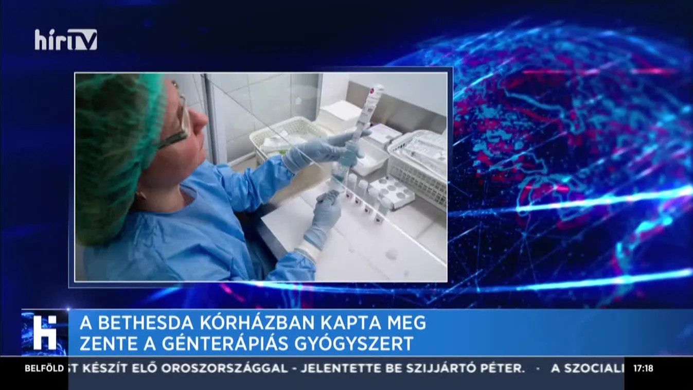 A Bethesda Kórházban kapta meg Zente a génterápiás gyógyszert