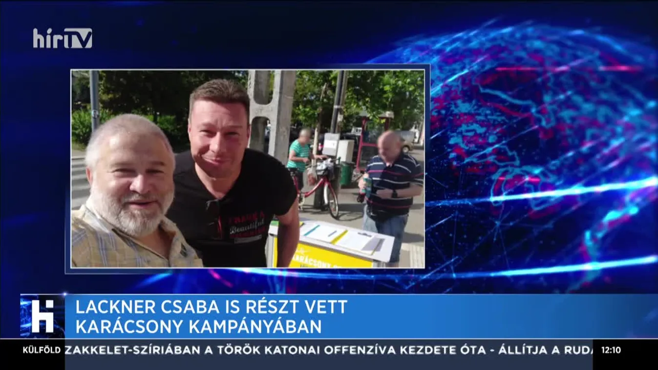 Lackner Csaba is részt vett Karácsony kampányában