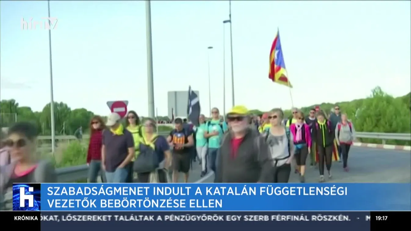 Szabadságmenet indult a katalán függetlenségi vezetők bebörtönzése ellen