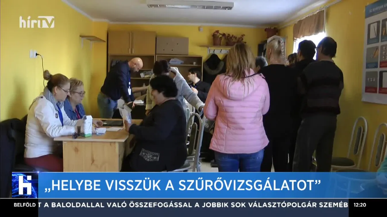 "Helybe visszük a szűrővizsgálatot"