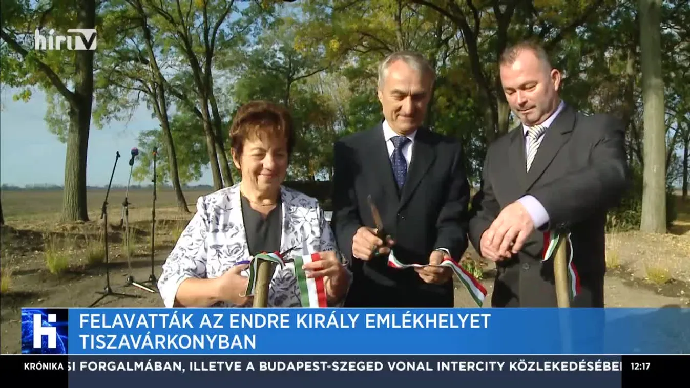 Felavatták az Endre király emlékhelyet Tiszavárkonyban