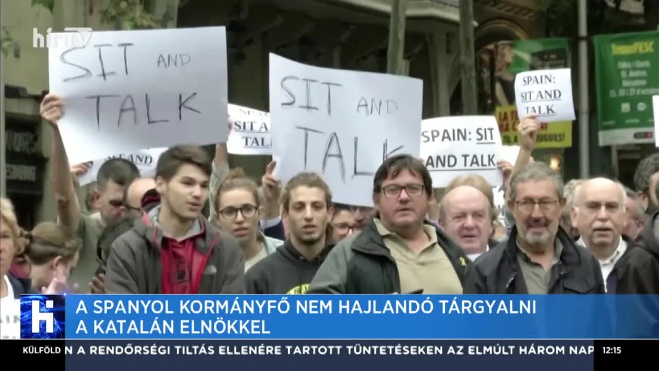 A spanyol kormányfő nem hajlandó tárgyalni a katalán elnökkel