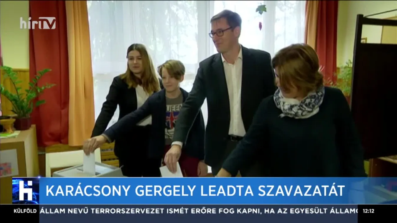 Karácsony Gergely leadta szavazatát