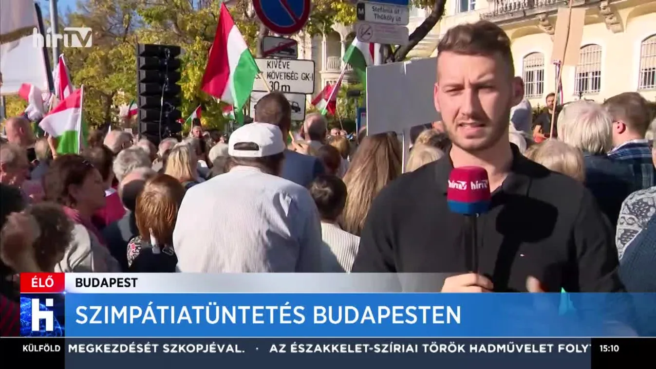 Szimpátiatüntetés Budapesten