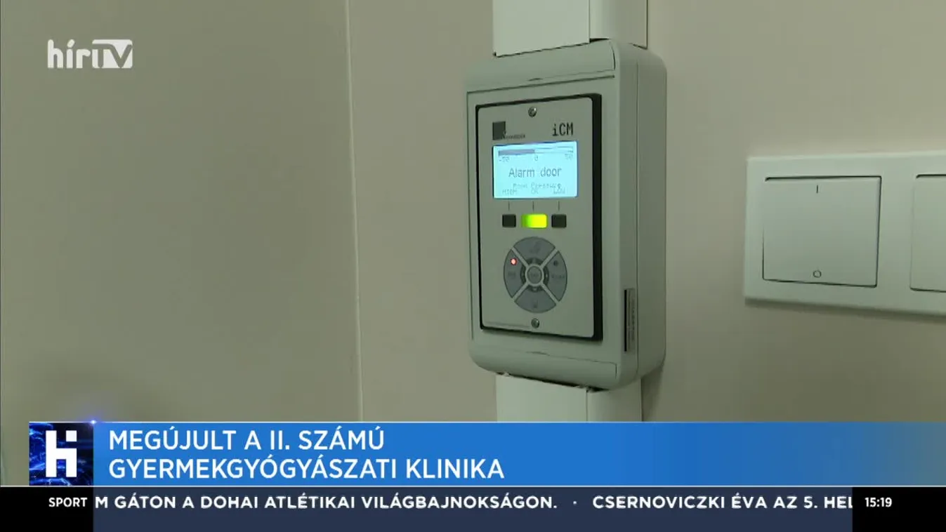 Megújult a II. számú Gyermekgyógyászati Klinika