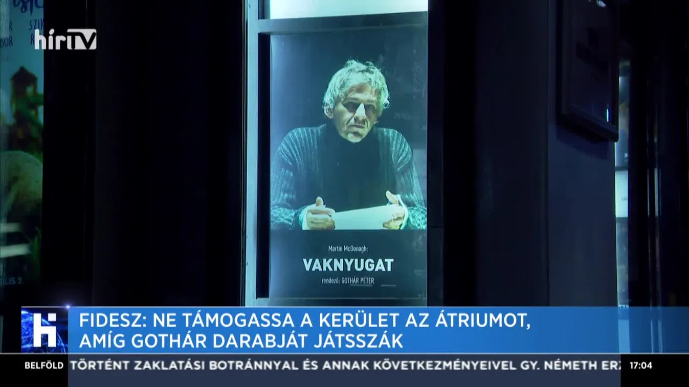 Fidesz: Ne támogassa a kerület az Átriumot, amíg Gothár darabját játsszák