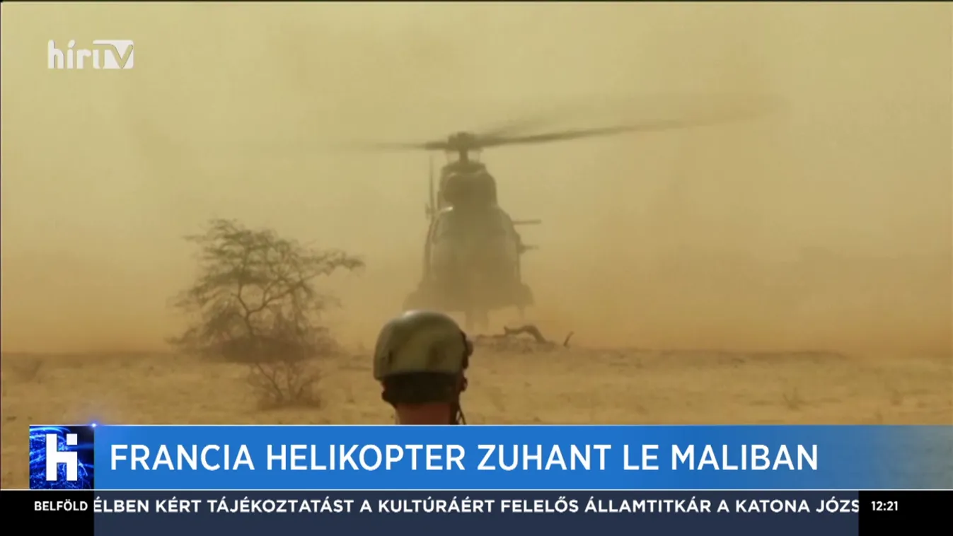 Francia helikopter zuhant le Maliban