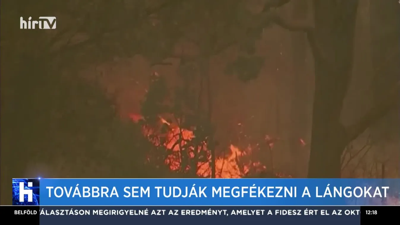 Továbbra sem tudják megfékezni a lángokat