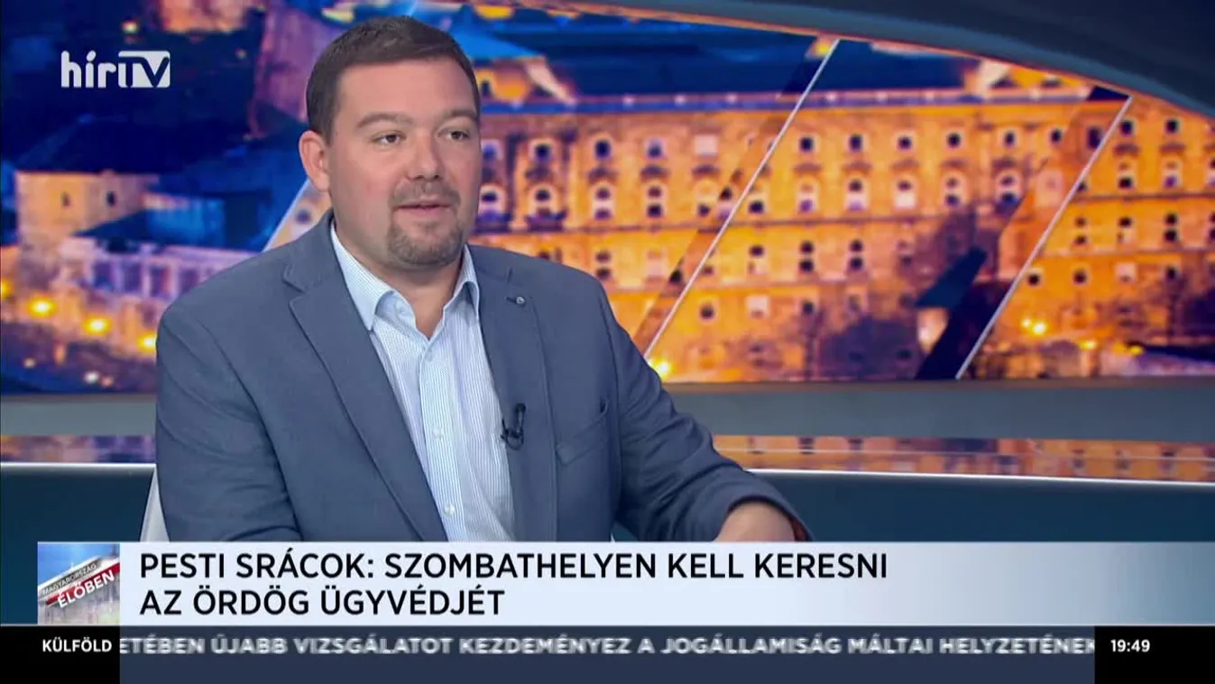 Huth Gergely: Ott vagyunk, ahol 2006-ban voltunk, tehát az alvilág kér hatalmat
