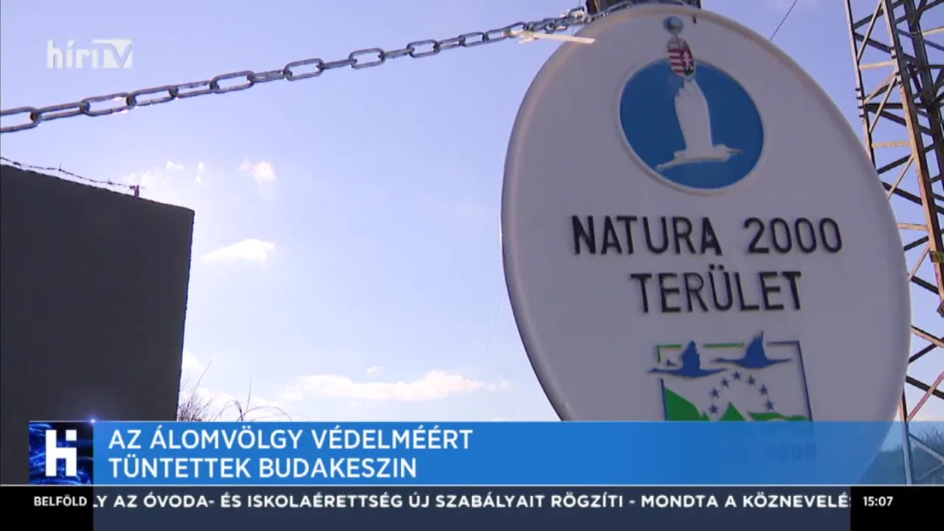 Az Álomvölgy védelméért tüntetnek Budakeszin