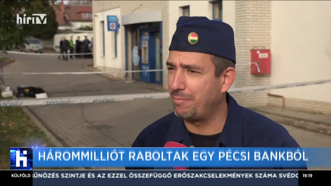 Hárommilliót raboltak egy pécsi bankból
