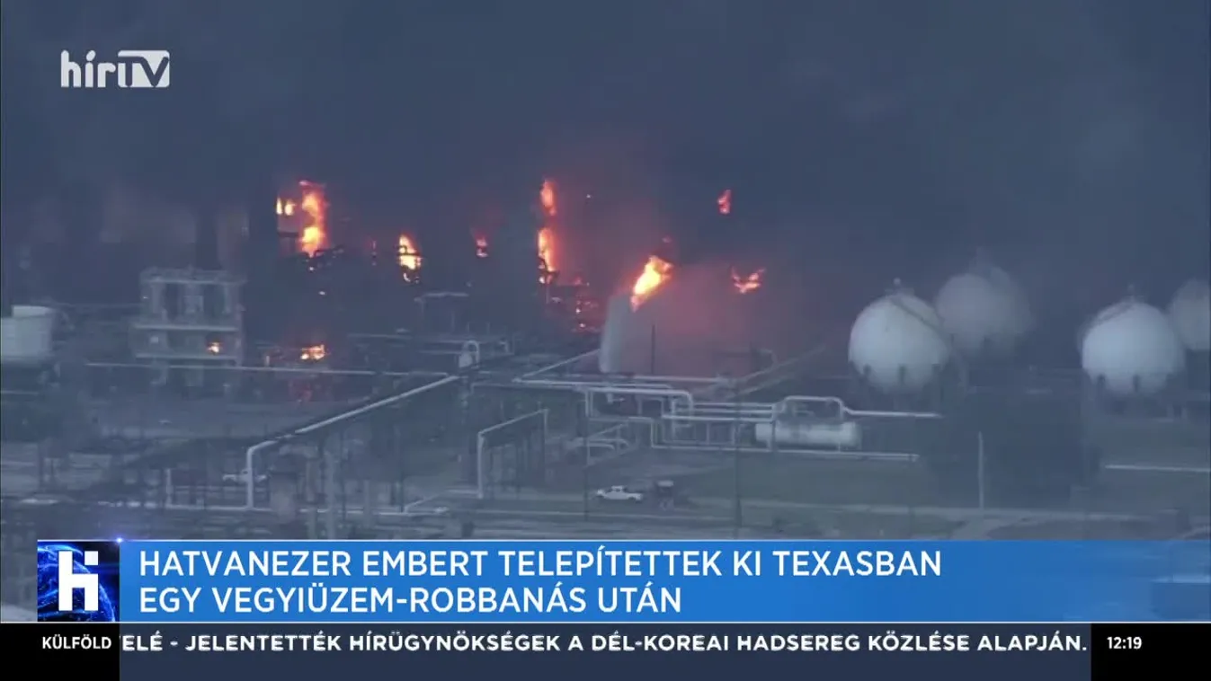 Hatvanezer embert telepítettek ki Texasban egy vegyiüzem-robbanás után